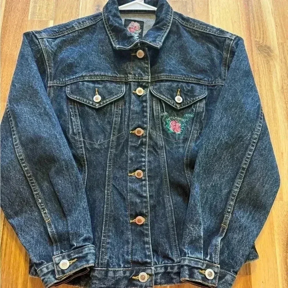 Vintage Jordache Frills fitted jean jacket Size Small - Picture 9 of 12